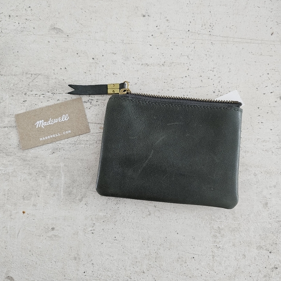 Madewell NWT Green Leather Wallet - Picture 2 of 3